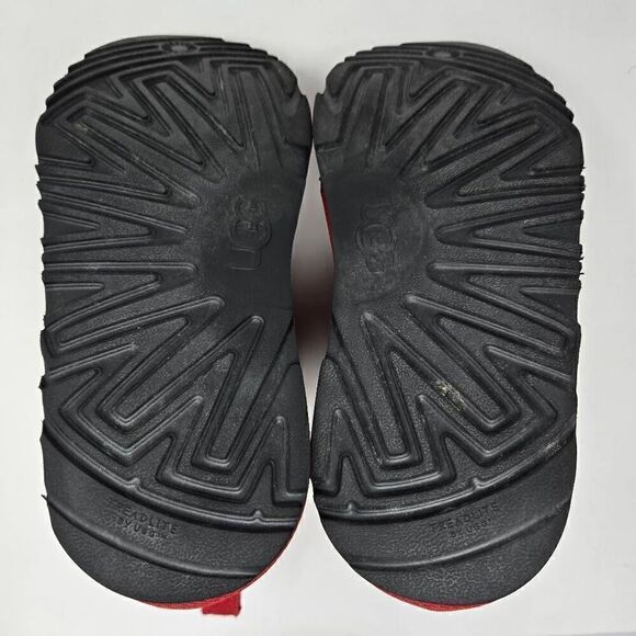 UGG NEUMEL SNAPBACK SAMBA RED SUEDE ANKLE CHUKKA BOOTS WOMENS SIZE 5 MENS SIZE 4 - Picture 9 of 9